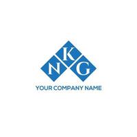 NKG brief logo ontwerp op witte achtergrond. NKG creatieve initialen brief logo concept. nkg brief ontwerp. vector