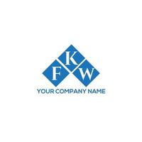 FKW brief logo ontwerp op witte achtergrond. fkw creatieve initialen brief logo concept. fkw brief ontwerp. vector