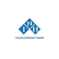 inh brief logo ontwerp op witte achtergrond. inh creatieve initialen brief logo concept. inh brief ontwerp. vector