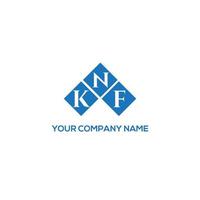 KNF brief logo ontwerp op witte achtergrond. knf creatieve initialen brief logo concept. knf brief ontwerp. vector