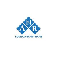 anr brief logo ontwerp op witte achtergrond. anr creatieve initialen brief logo concept. anr brief ontwerp. vector