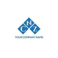 CZ brief logo ontwerp op witte achtergrond. cnz creatieve initialen brief logo concept. cnz brief ontwerp. vector