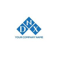 dnx brief logo ontwerp op witte achtergrond. dnx creatieve initialen brief logo concept. dnx-briefontwerp. vector