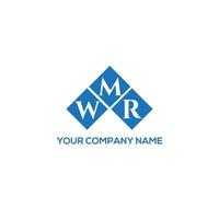 wmr brief logo ontwerp op witte achtergrond. wmr creatieve initialen brief logo concept. wmr brief ontwerp. vector