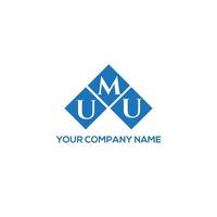 umu brief logo ontwerp op witte achtergrond. umu creatieve initialen brief logo concept. umu brief ontwerp. vector