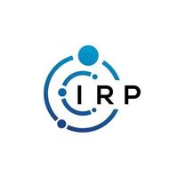 IRP brief technologie logo ontwerp op witte achtergrond. irp creatieve initialen letter it logo concept. irp-briefontwerp. vector