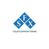 sfx brief logo ontwerp op witte achtergrond. sfx creatieve initialen brief logo concept. sfx brief ontwerp. vector