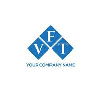 vft brief logo ontwerp op witte achtergrond. vft creatieve initialen brief logo concept. vft brief ontwerp. vector