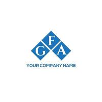 gfa brief logo ontwerp op witte achtergrond. gfa creatieve initialen brief logo concept. gfa-briefontwerp. vector