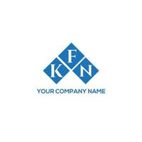kfn brief logo ontwerp op witte achtergrond. kfn creatieve initialen brief logo concept. kfn brief ontwerp. vector