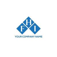 fhi brief logo ontwerp op witte achtergrond. fhi creatieve initialen brief logo concept. fhi brief ontwerp. vector