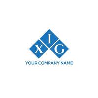 xig brief logo ontwerp op witte achtergrond. xig creatieve initialen brief logo concept. xig brief ontwerp. vector