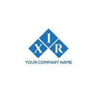 xir brief logo ontwerp op witte achtergrond. xir creatieve initialen brief logo concept. xir brief ontwerp. vector