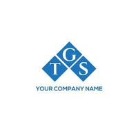 TGS brief logo ontwerp op witte achtergrond. tgs creatieve initialen brief logo concept. tgs-briefontwerp. vector
