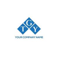 tgy brief logo ontwerp op witte achtergrond. tgy creatieve initialen brief logo concept. tgy-briefontwerp. vector