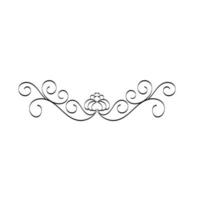 florale decoratie-elementen. bruiloft ornament vector