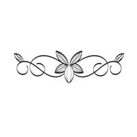 florale decoratie-elementen. bruiloft ornament vector