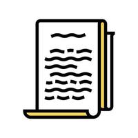 literatuur filosofie kleur pictogram vectorillustratie vector