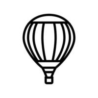 ballon lucht vervoer lijn pictogram vectorillustratie vector
