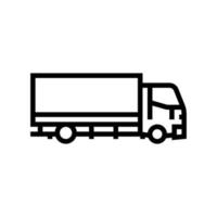 vrachtwagen vervoer lijn pictogram vectorillustratie vector