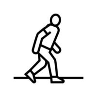 lopen mensen lijn pictogram vectorillustratie vector