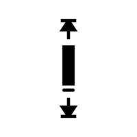 over scroll glyph pictogram vectorillustratie vector