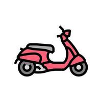 scooter vervoer kleur pictogram vectorillustratie vector