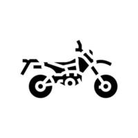 dual sport enduros glyph pictogram vectorillustratie vector