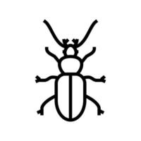 kever insect lijn pictogram vectorillustratie vector