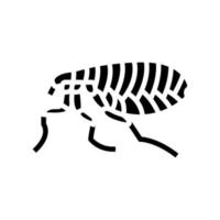 vlo insect glyph pictogram vectorillustratie vector