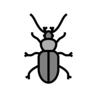 kever insect kleur pictogram vectorillustratie vector