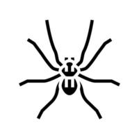 spin insect glyph pictogram vectorillustratie vector