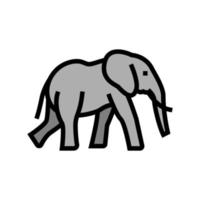 olifant dier in dierentuin kleur pictogram vectorillustratie vector