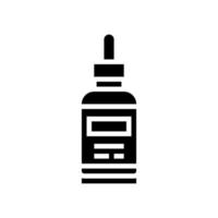 gezicht olie fles glyph pictogram vectorillustratie vector