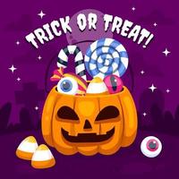 trick or treat-concept vector