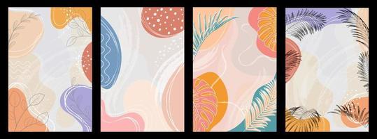 abstract tropisch blad vector