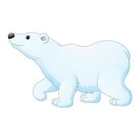 cartoon ijsbeer geïsoleerd op witte achtergrond vector