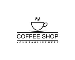 coffeeshop vintage logo sjabloon vector