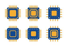 Microchip-pictogram vector