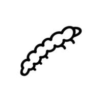 worm pictogram vector. geïsoleerde contour symbool illustratie vector