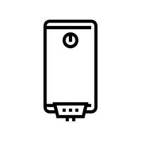 boiler lijn pictogram vectorillustratie vector