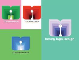 luxe logo-ontwerp branding vector