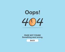 foutpagina 404 achtergrondconcept vector