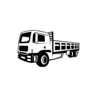 vrachtwagen silhouet abstracte logo sjabloon vectorillustratie vector