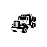 vrachtwagen silhouet abstracte logo sjabloon vectorillustratie vector