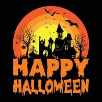 halloween t-shirt ontwerp voor halloween t-shirt vector