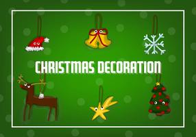 Gratis Kerst Decoraties Vector