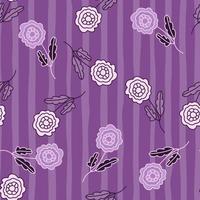 decoratieve naadloze patroon met doodle folk bloemen sieraad. vector