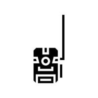 jacht camera glyph pictogram vectorillustratie vector