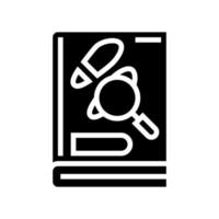 detective genre glyph pictogram vectorillustratie vector